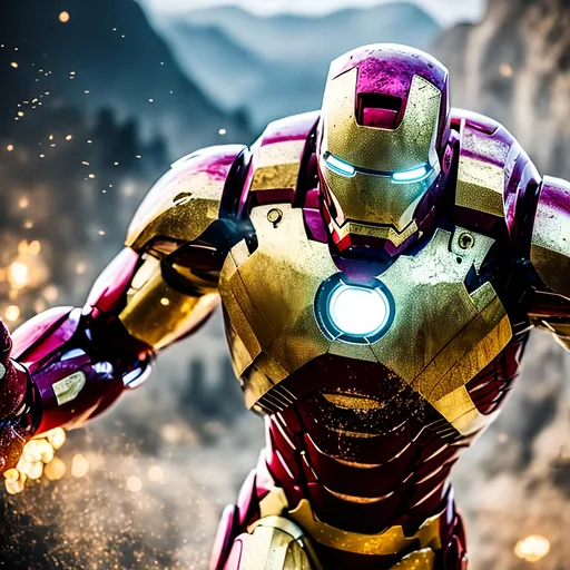 Prompt: beautiful photograph of most beautiful fictional, Ironman, goodnes, heavenly, royal, White and golden, extremely, detailed environment, detailed blur background, intricate, detailed skin, natural colors , professionally color graded, photorealism, 8k, moody lighting.