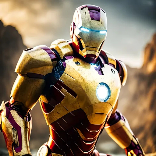 Prompt: beautiful photograph of most beautiful fictional, Ironman, goodnes, heavenly, royal, White and golden, extremely, detailed environment, detailed blur background, intricate, detailed skin, natural colors , professionally color graded, photorealism, 8k, moody lighting.