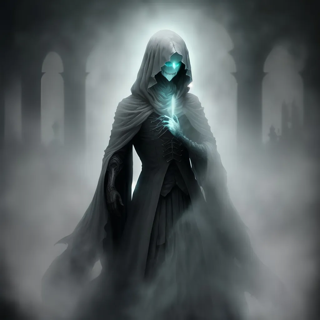 Prompt: Ghostly wraith of shadows