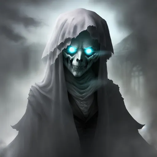 Prompt: Ghostly wraith of shadows