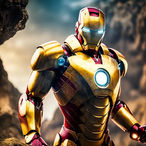 Prompt: beautiful photograph of most beautiful fictional, Ironman, goodnes, heavenly, royal, White and golden, extremely, detailed environment, detailed blur background, intricate, detailed skin, natural colors , professionally color graded, photorealism, 8k, moody lighting.