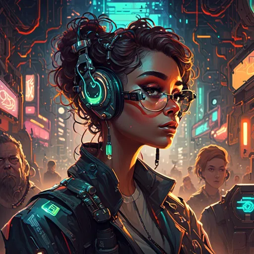 Prompt: A <mymodel> portrait artwork
, A nerdy and muscly mechanic 
, atompunk  pin-up 
, looking like Zendaya and Janelle Monae
, 


, a gloomy jukyard scrapyard 
, full of multicolored neon circuitry glowing in the   darkness

, a stunning Alphonse Mucha's masterpiece in  sci-fi retro-futuristic art deco artstyle by Anders Zorn and Joseph Christian Leyendecker

, neat and clear tangents full of negative space 

, ominous dramatic lighting with detailed shadows and highlights enhancing depth of perspective and 3D volumetric drawing

, a  vibrant and colorful high quality digital  painting in HDR