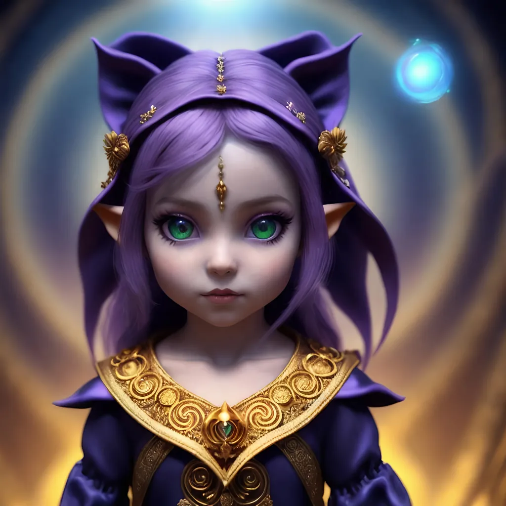 Prompt: {center shot} 3D, HD, Scary, Dreamy, Nightmarish, Cute!!!!(female{elf}Toddler!!!) {facing camera} dressed in {silk Sorceress outfit}, Expansive psychedelic background, ultra-detailed, backlit, shadows, ultra-sharp focus, close up, symmetrical, detail, ominous, golden ratio, intricate, cinematic character render, 64K --s98500