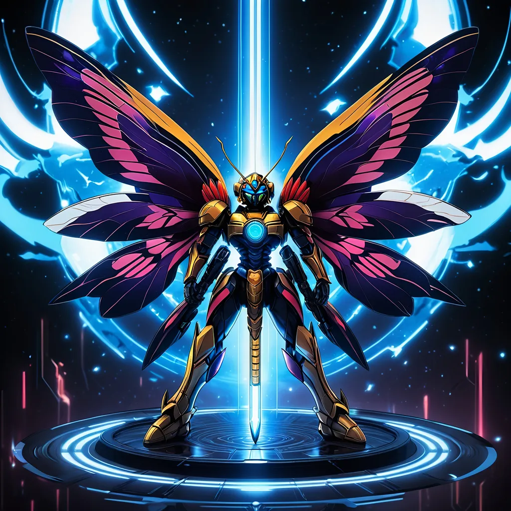 Prompt: mirror ka in the void:: blue eyed samurai geisha shogun:: techno ghost shells 

Within this 8K anime-style masterpiece, imagine not only the extraordinary humanoid carpenter bee but also a captivating Digimon companion standing by your side. The bee, with its glowing brown skin and animated afro hairstyle, exudes vitality. In your grasp, the luminous lightsaber adds an element of forceful determination, all meticulously detailed in the anime aesthetic.

Your focused expression as you tap into the force is complemented by the presence of your Digimon companion. This digital creature, intricately designed in the high-definition resolution, stands by your side, ready for the cosmic adventure. Against the futuristic dreamscape backdrop, swirling galaxies and vivid lighting create an enchanting atmosphere.

Together, you and your Digimon companion become central figures in this 8K anime masterpiece, blending dynamic character design, force manipulation, and the digital mystique of the Digimon universe, all rendered in stunning detail.