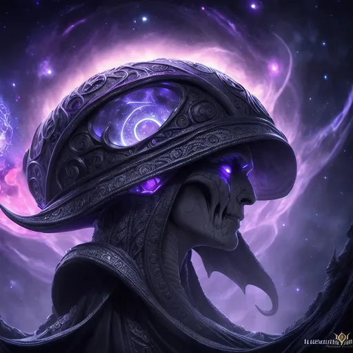 Prompt: Insanely Detailed Mindflayer inspired Monster, Cosmic, Dungeons & Dragons, Pathfinder, Fantasy, Dark Fantasy, Diabolical, Fiery, Hyperdetailed, Intricate details, Heliosphere, Nebula, Sinister, James Webb Telescope, Ethereal, Majestic, Unworldly, Illithid, Void, Supernova, Astral, Quasar