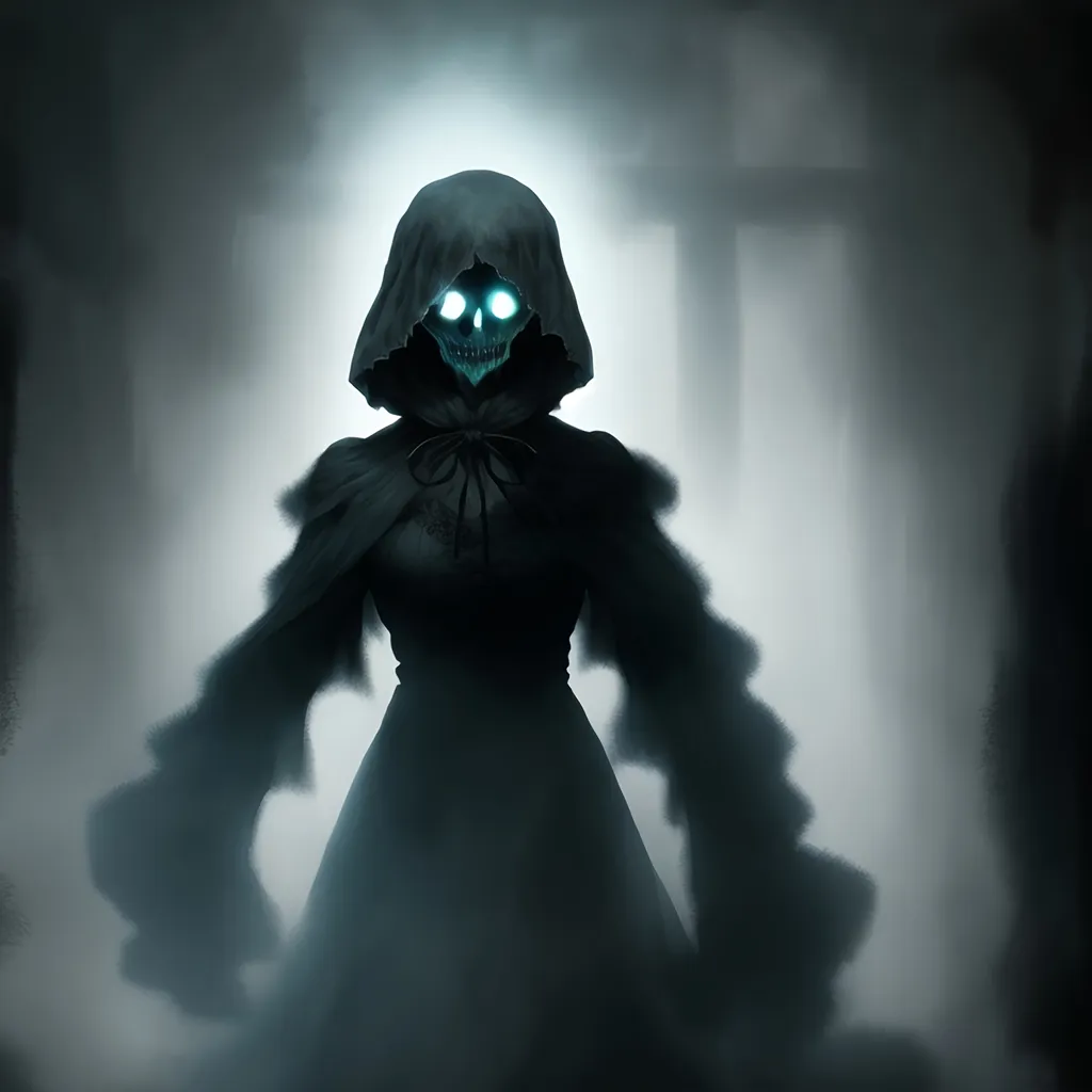 Prompt: Ghostly wraith of shadows