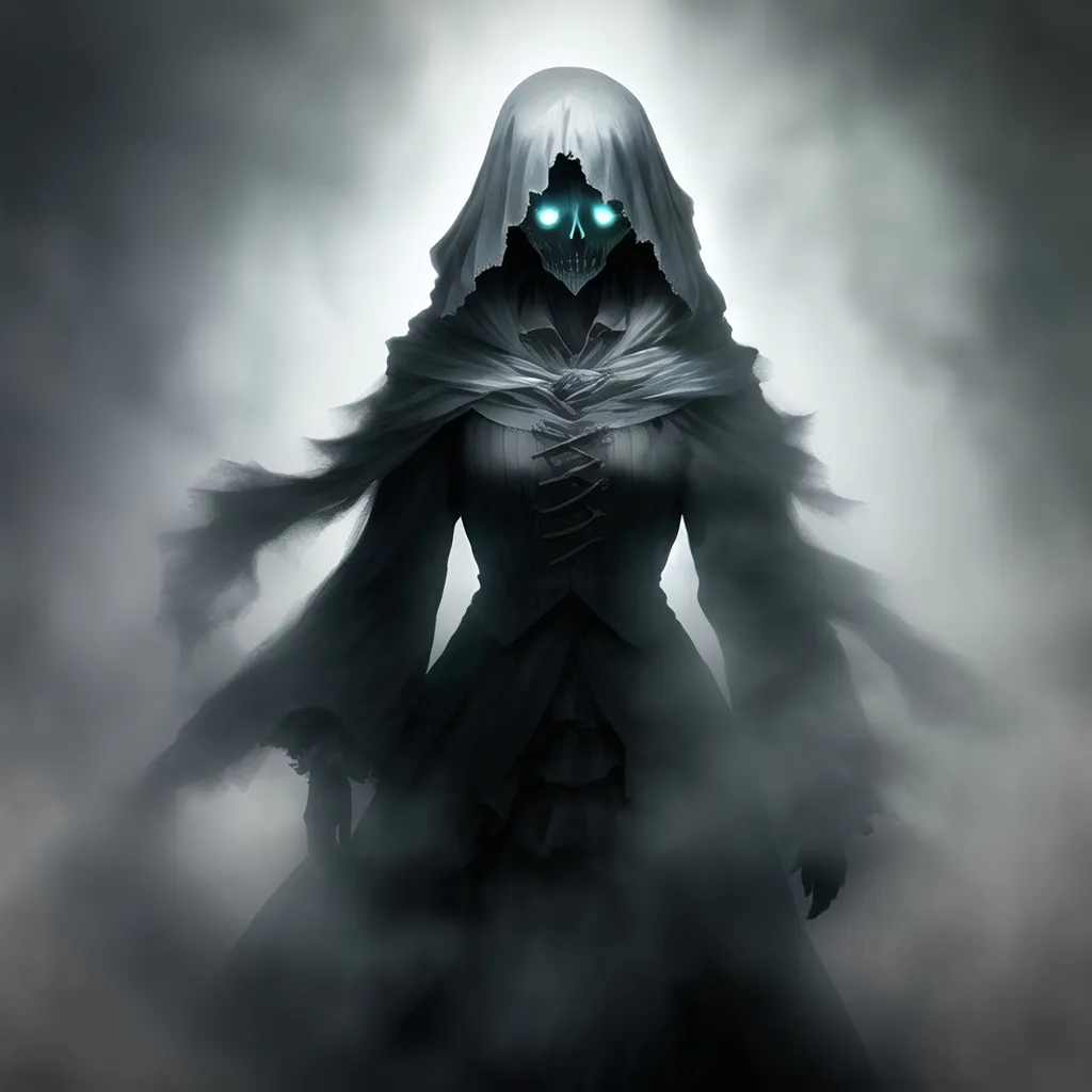 Prompt: Ghostly wraith of shadows