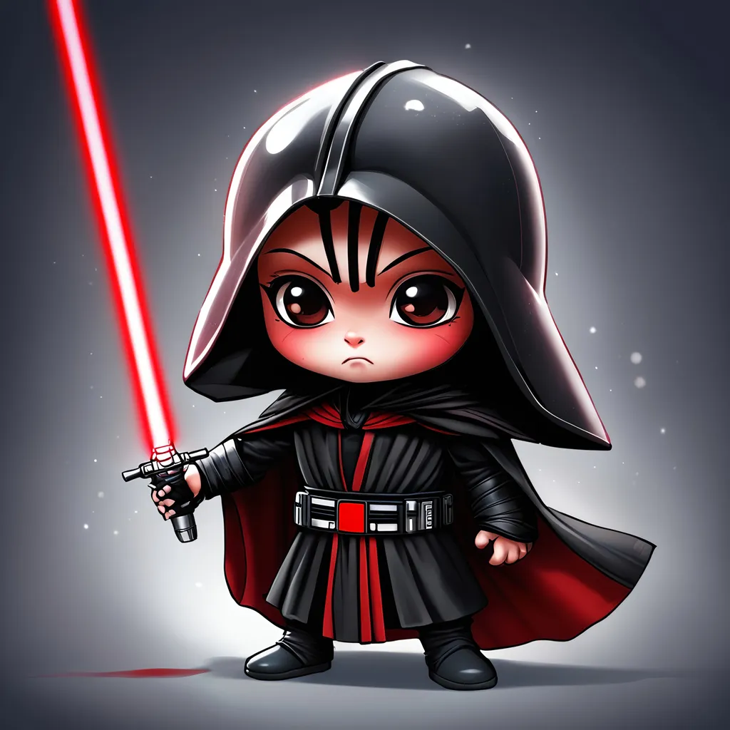 Prompt: chibi sith lord