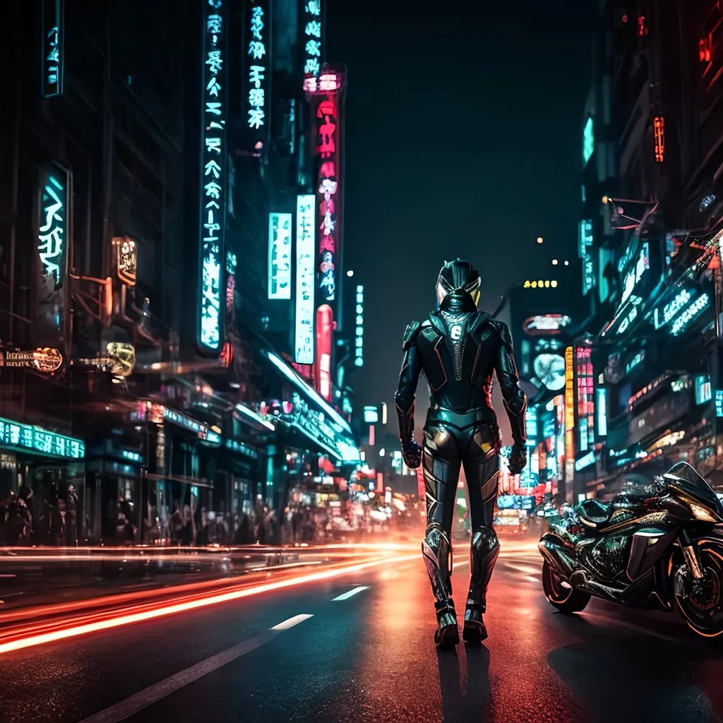 Prompt: Ultra Realistic, kamen rider, Intriguing complex multiple characters in a [machinecore] movie scene still, raw cinematic realism, insane details, crisp, tack sharp focus, intricate, dark art, perfect face. digital illustration by dan mumford, The composition is very detailed, 8K, perfect composition, golden ratio, red and white, cypunk, tokyo, japan, by artstation, furistic, holographic, 8k