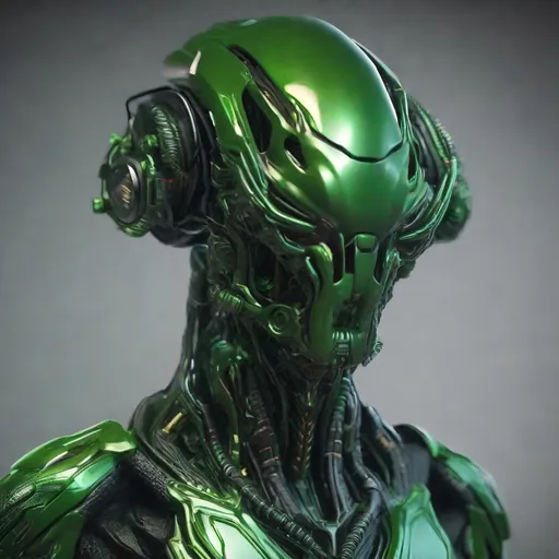 Prompt:   Alien green male hideous and deformed horror Fungoid head ,cybenetic gear, shooting guns, sharp focus, Professional, UHD, HDR, 8K,  Render, electronic, nervous vibe, loud, tension, dark, Epic