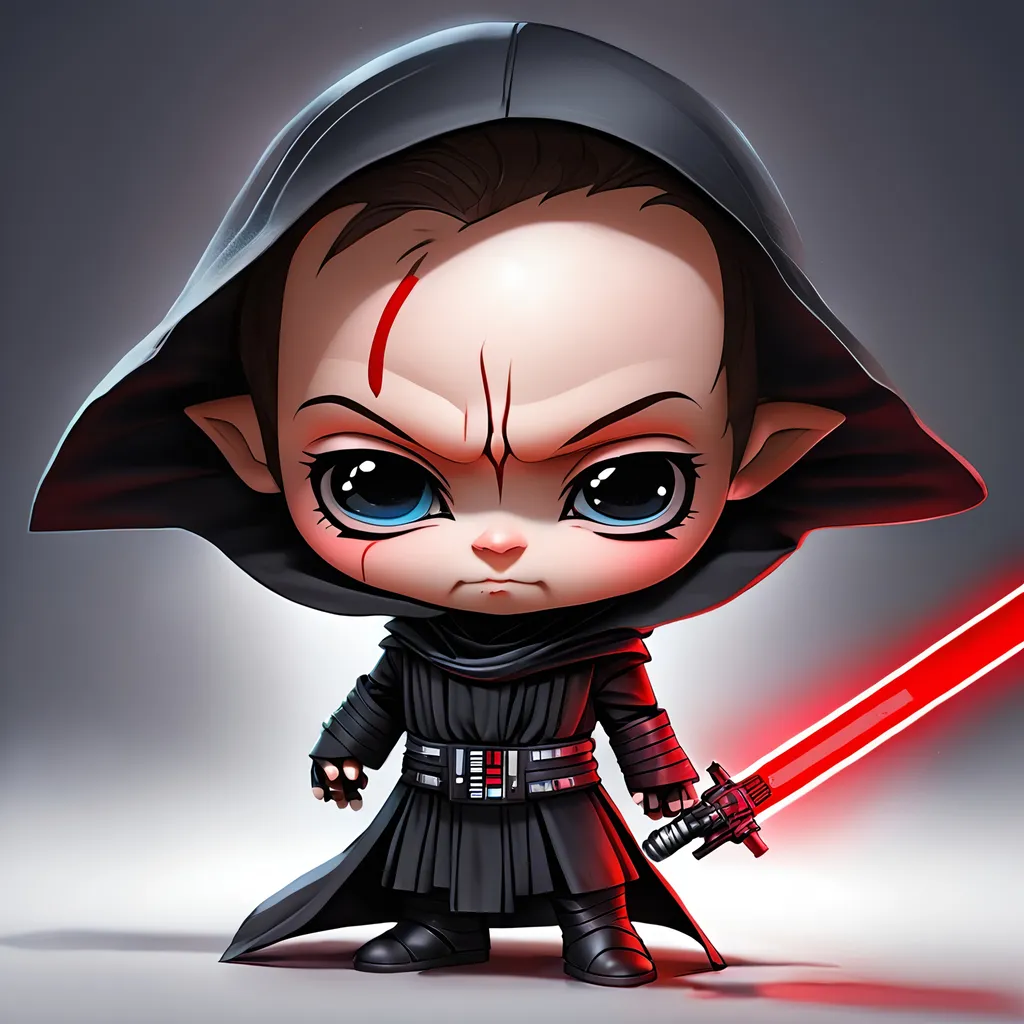 Prompt: chibi sith lord