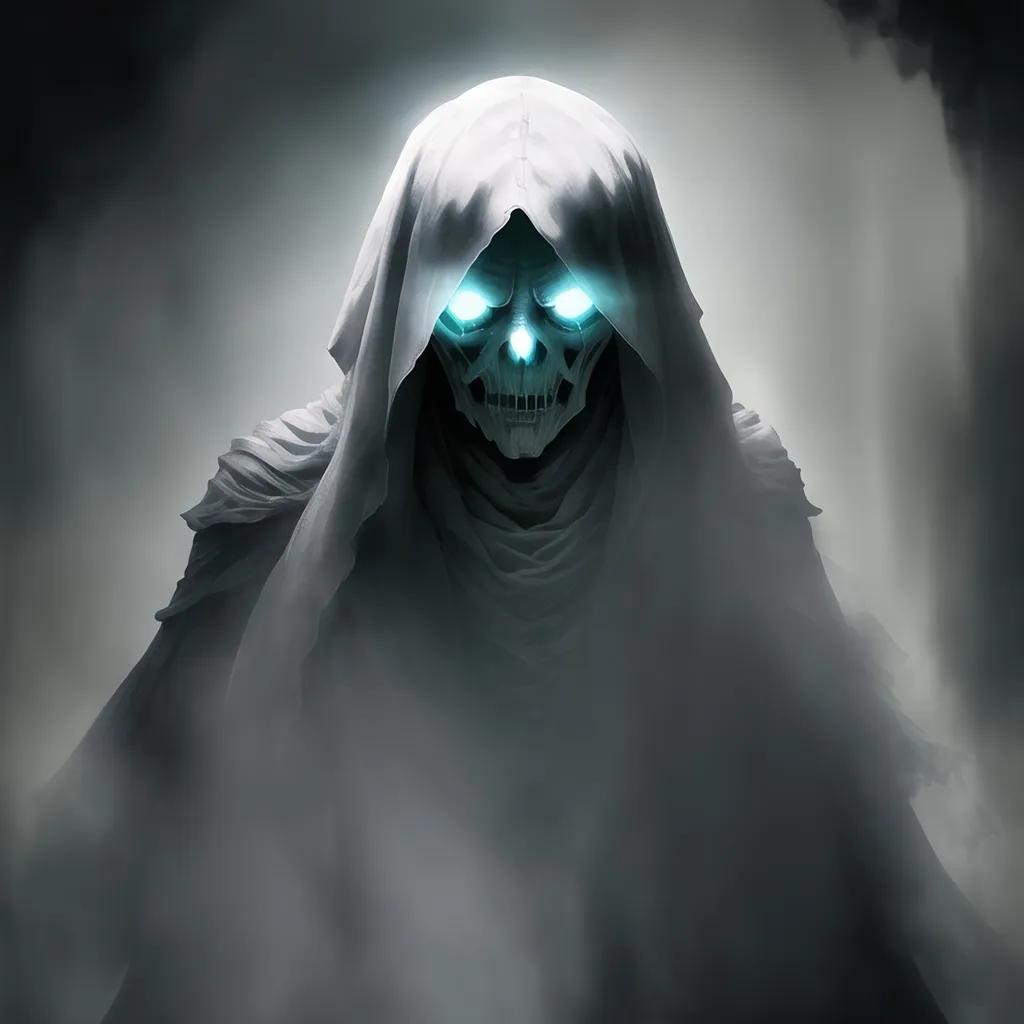 Prompt: Ghostly wraith of shadows