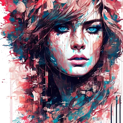 Prompt: strong warrior princess| centered| key visual| intricate| highly detailed| breathtaking beauty| precise lineart| vibrant| comprehensive cinematic| Carne Griffiths| Conrad Roset