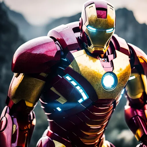 Prompt: beautiful photograph of most beautiful fictional, Ironman, goodnes, heavenly, royal, White and golden, extremely, detailed environment, detailed blur background, intricate, detailed skin, natural colors , professionally color graded, photorealism, 8k, moody lighting.