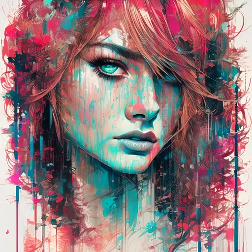 Prompt: strong warrior princess| centered| key visual| intricate| highly detailed| breathtaking beauty| precise lineart| vibrant| comprehensive cinematic| Carne Griffiths| Conrad Roset