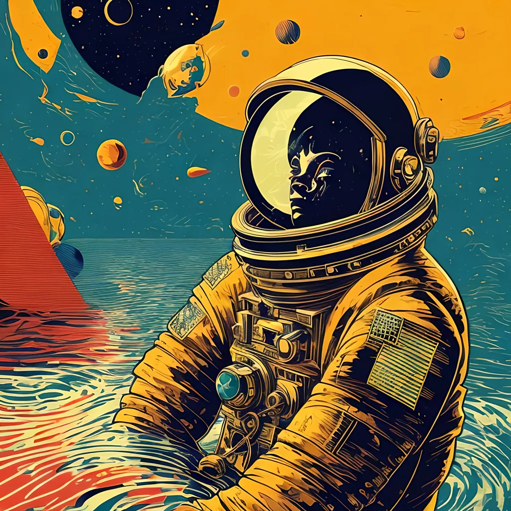 astronaut pop art