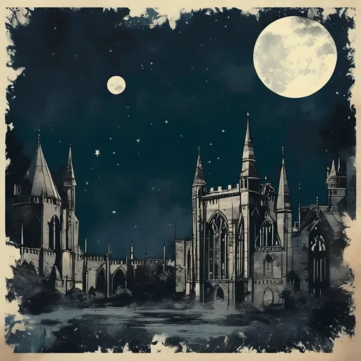 Prompt: moonnight blotada, medieval grunge