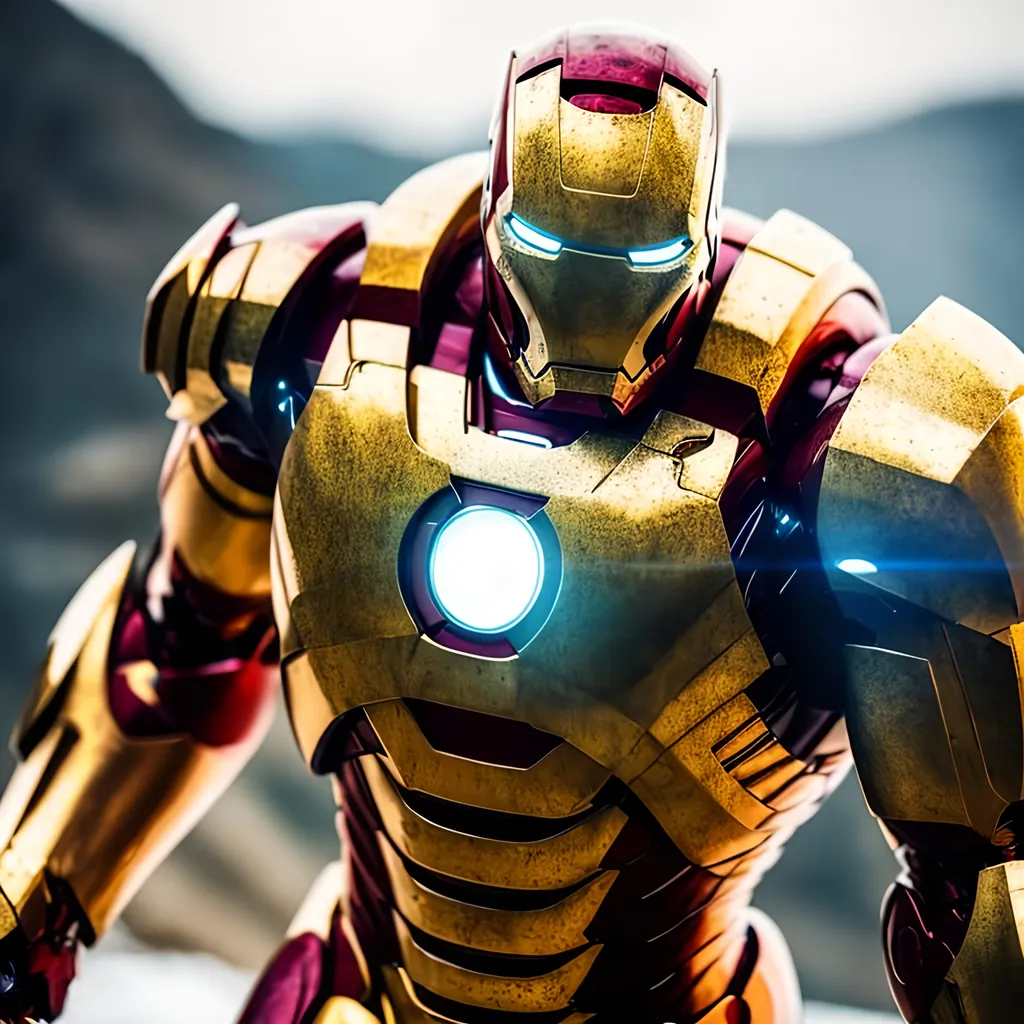 Prompt: beautiful photograph of most beautiful fictional, Ironman, goodnes, heavenly, royal, White and golden, extremely, detailed environment, detailed blur background, intricate, detailed skin, natural colors , professionally color graded, photorealism, 8k, moody lighting.
