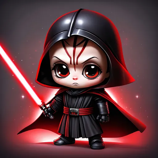 Prompt: chibi sith lord