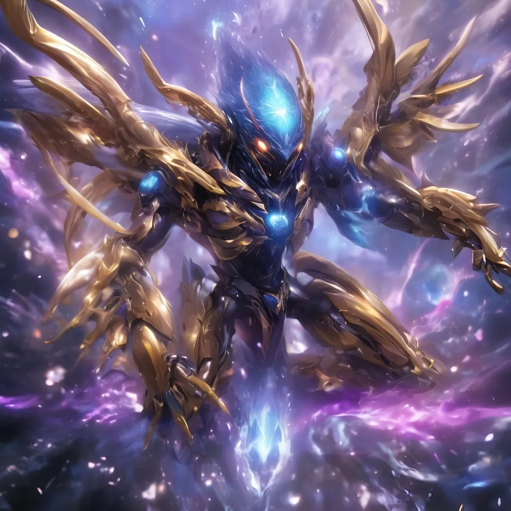 Prompt: tarantula clad in shimmering gold exoskeleton with a tan neck fluff and blue carpenterbee eyes

Vivid purple mantis surrounded by glowing swirling iridescent violet energy as it prepares to Obliterate the world
Black guy brown skin 
Within this 8K anime-style but also a captivating Digimon companion standing by your side. The bee, with its glowing brown skin and animated afro hairstyle, exudes vitality. In your grasp, the luminous lightsaber adds an element of forceful determination, all meticulously detailed in the anime aesthetic.

Your focused expression as you tap into the force is complemented by the presence of your Digimon companion. This digital creature, intricately designed in the high-definition resolution, stands by your side, ready for the cosmic adventure. Against the futuristic dreamscape backdrop, swirling galaxies and vivid lighting create an enchanting atmosphere.

Together, you and your Digimon companion become central figures in this 8K anime masterpiece, blending dynamic character design, force manipulation, and the digital mystique of the Digimon universe, all rendered in stunning detail.