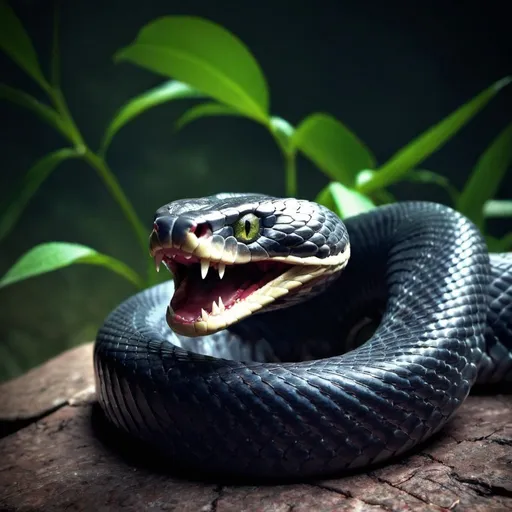 Prompt: Evil snake