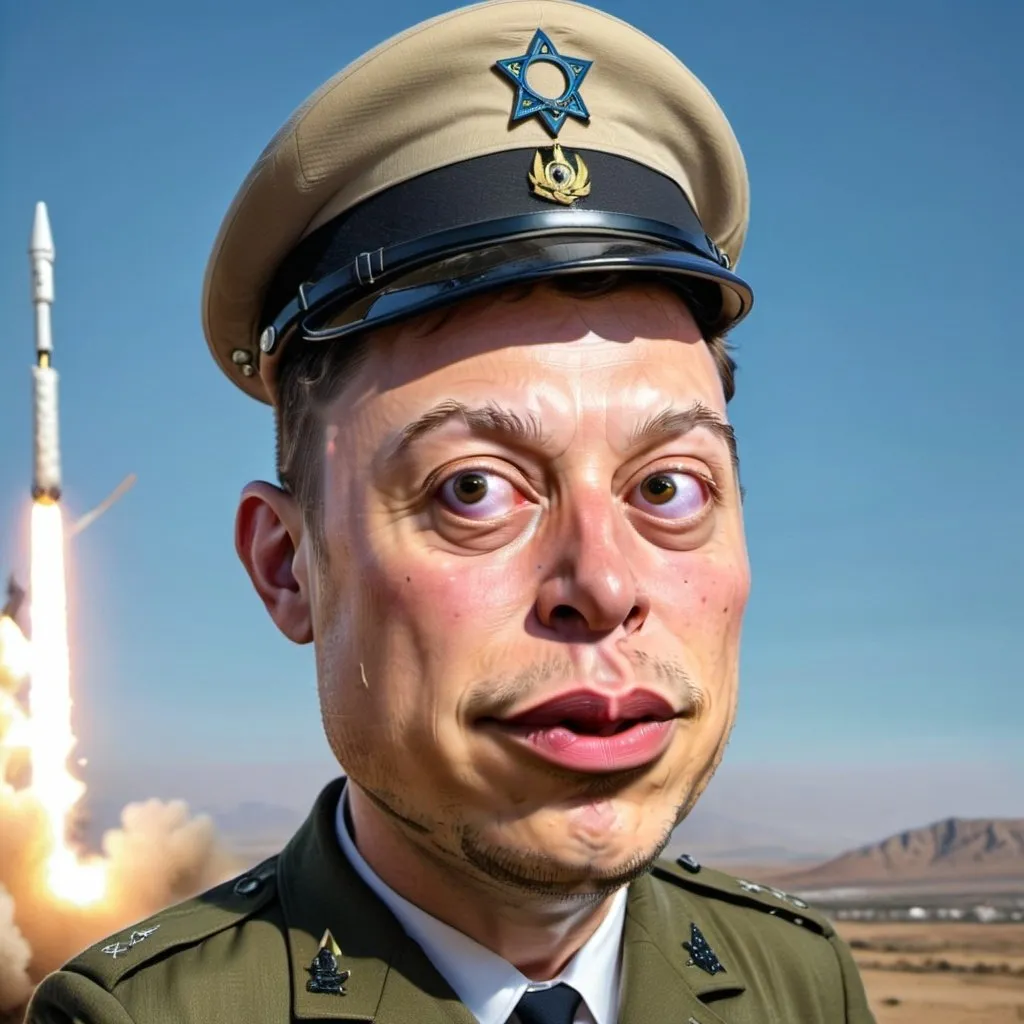 Prompt: Elon Musk in an IDF uniform