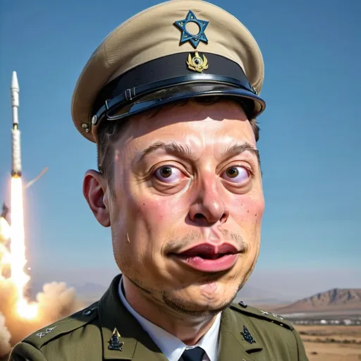 Prompt: Elon Musk in an IDF uniform