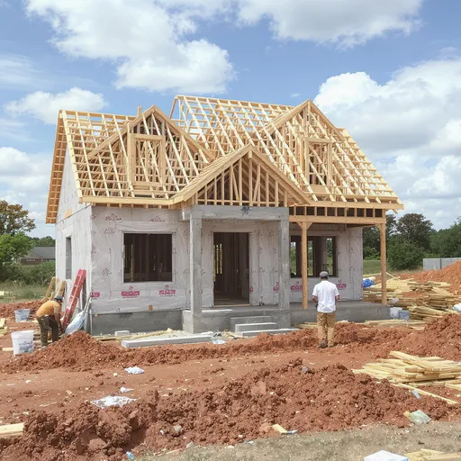 Prompt: A carpenter says in Norwegian. Jeg snekrer på et hus. Og det skal være ferdig imorgen,