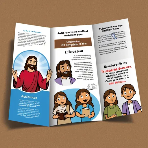 Prompt: BROCHURE MAKING

 

GOAL:  Each student will create a trifold brochure (6 panels total, including front and back) featuring the different events in the “LIFE OF JESUS”.

ROLE: You are evangelizer who has the mission to make Jesus Christ known and loved.

AUDIENCE: Those members in your community who have little knowledge about the life of Jesus particularly the children.

SITUATION: We are in a generation where some people don’t know Jesus as a person and as the Son of God. The challenge is how to make Jesus’ life, teachings such as parables, commandments, etc. known to the people in the newest generation.

PRODUCT: Trifold brochure on the life of Jesus that can be distributed to at least 1 member of your community.

STANDARD: Your brochure on the life of Jesus should be bible based and evaluated with the given rubric