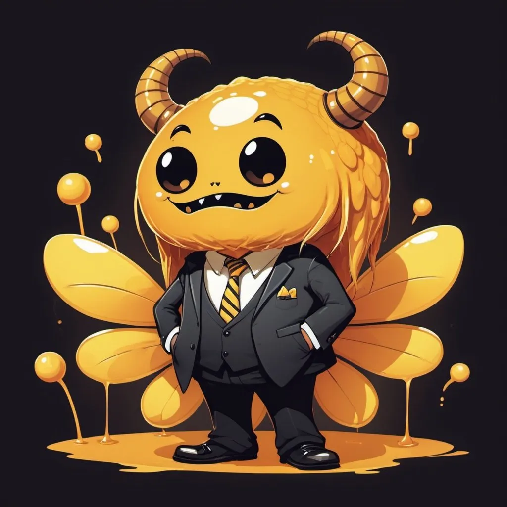 Prompt: Arcus Soulful Manager in monster honey art style