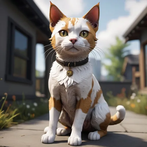 Prompt: CAT dog fusion in unreal engine art style