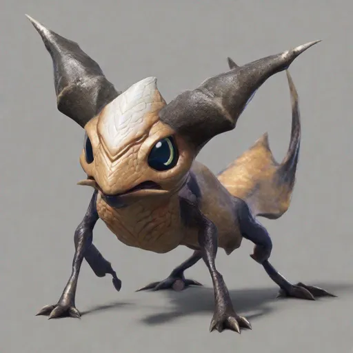 Prompt: Although small, its venomous barbs render this Pokémon dangerous. The female has smaller horns, best quality, masterpiece, in neo-realism art style