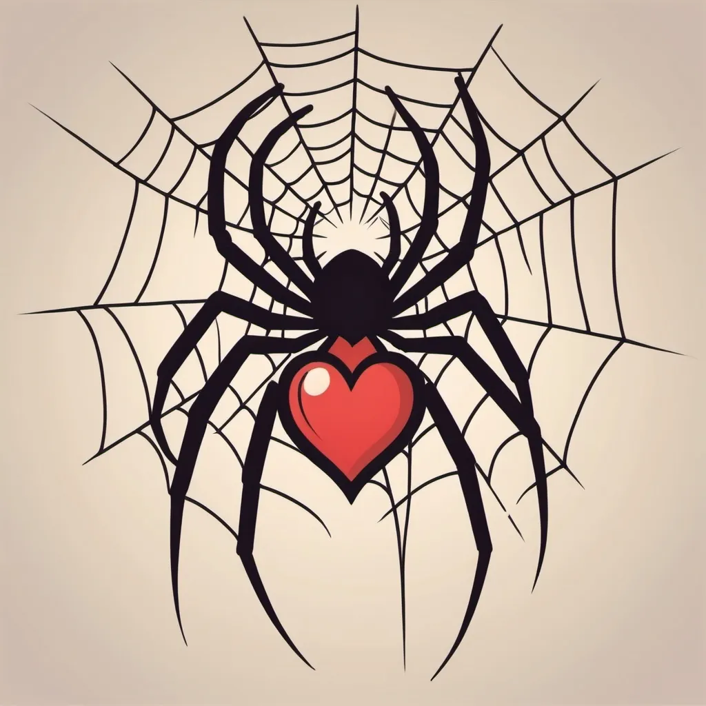 Prompt: Tail of Heartache in spider art style
