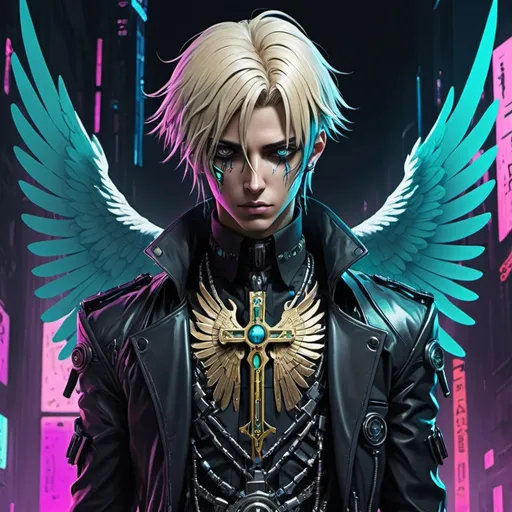 Holy Seraph Nociel in cyberpunk art style | OpenArt