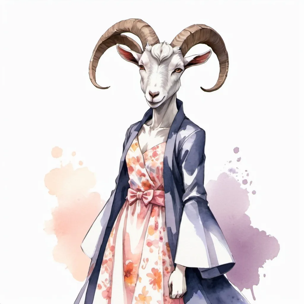 Capricorn the Goat Chibi Zodiac Anime Girl