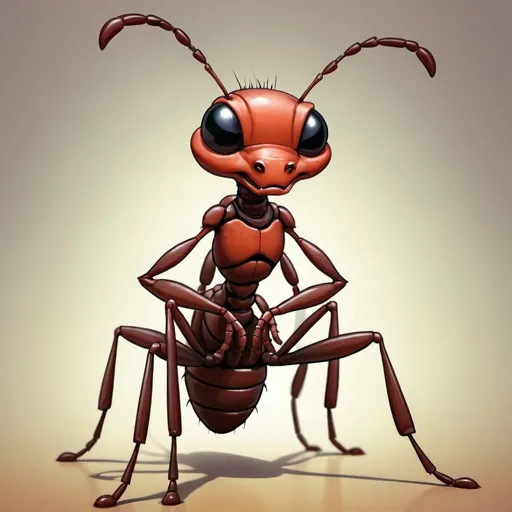 Prompt: Agitator Ant in seaty art style