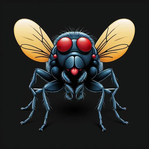 Prompt: Enter: The Fly, in emoji art style