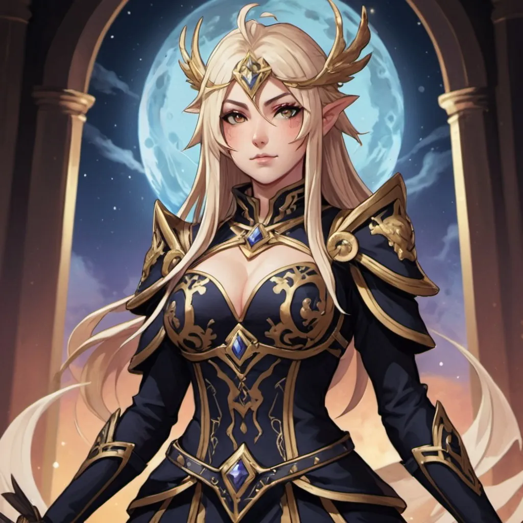 Prompt: Regalia of Fate Norn in trading card art style
