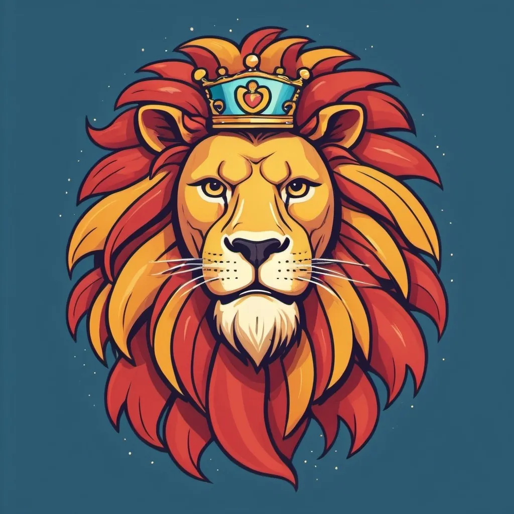 Prompt: Jam Lion in illustration art style
