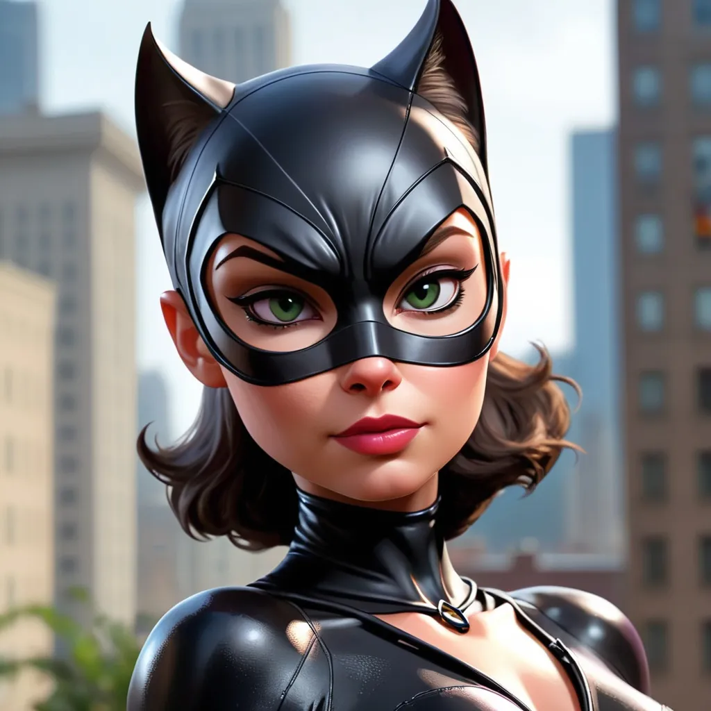 Prompt: catwoman looking pretty 