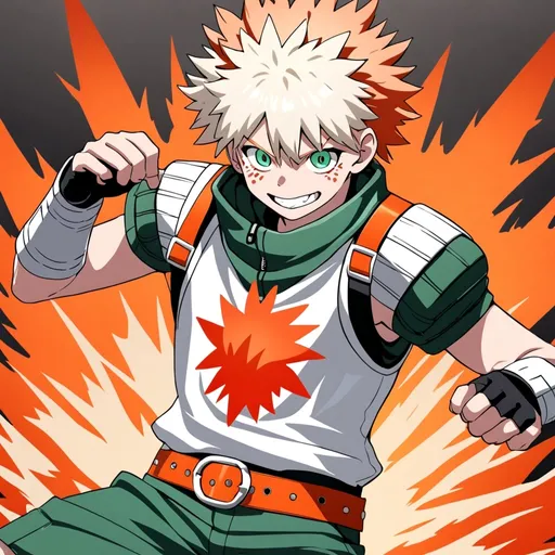 Prompt: Bakugo