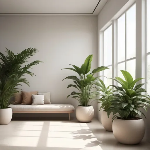 Prompt: interior minimal plant light