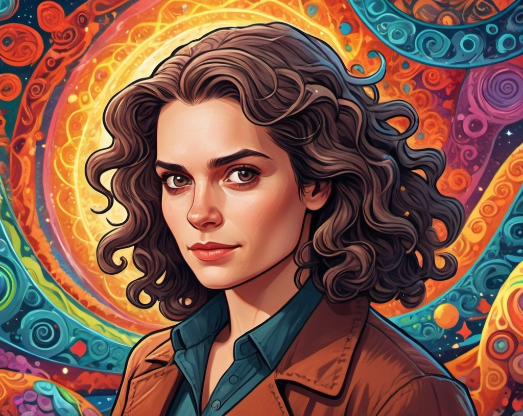 Prompt: Dixit-like card, Curly young women scientists. Make it cartoon or clip-art.
This scientist is on LSD trip and discoveres genetics with geratl (witcher Henry cavil