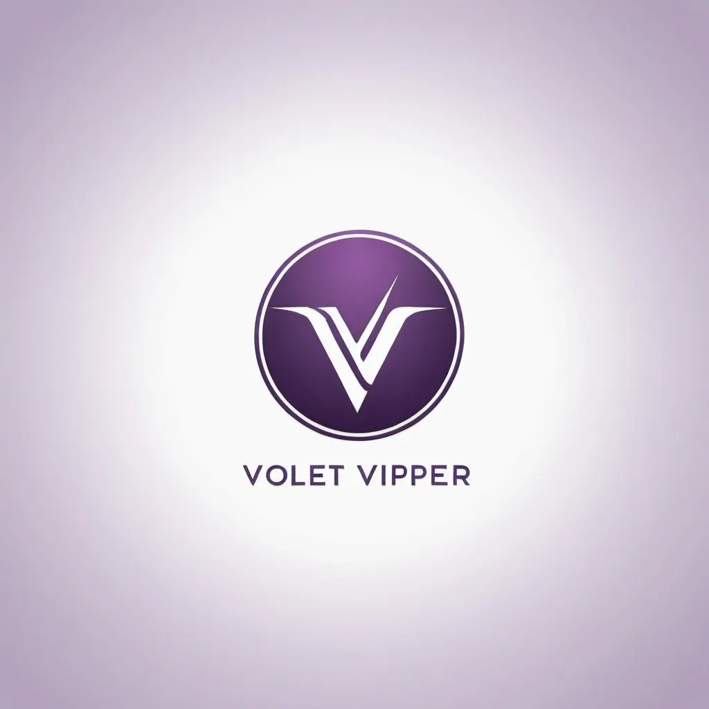 Prompt: create a simple and subtle logo for a photography business called violet viper visions. 