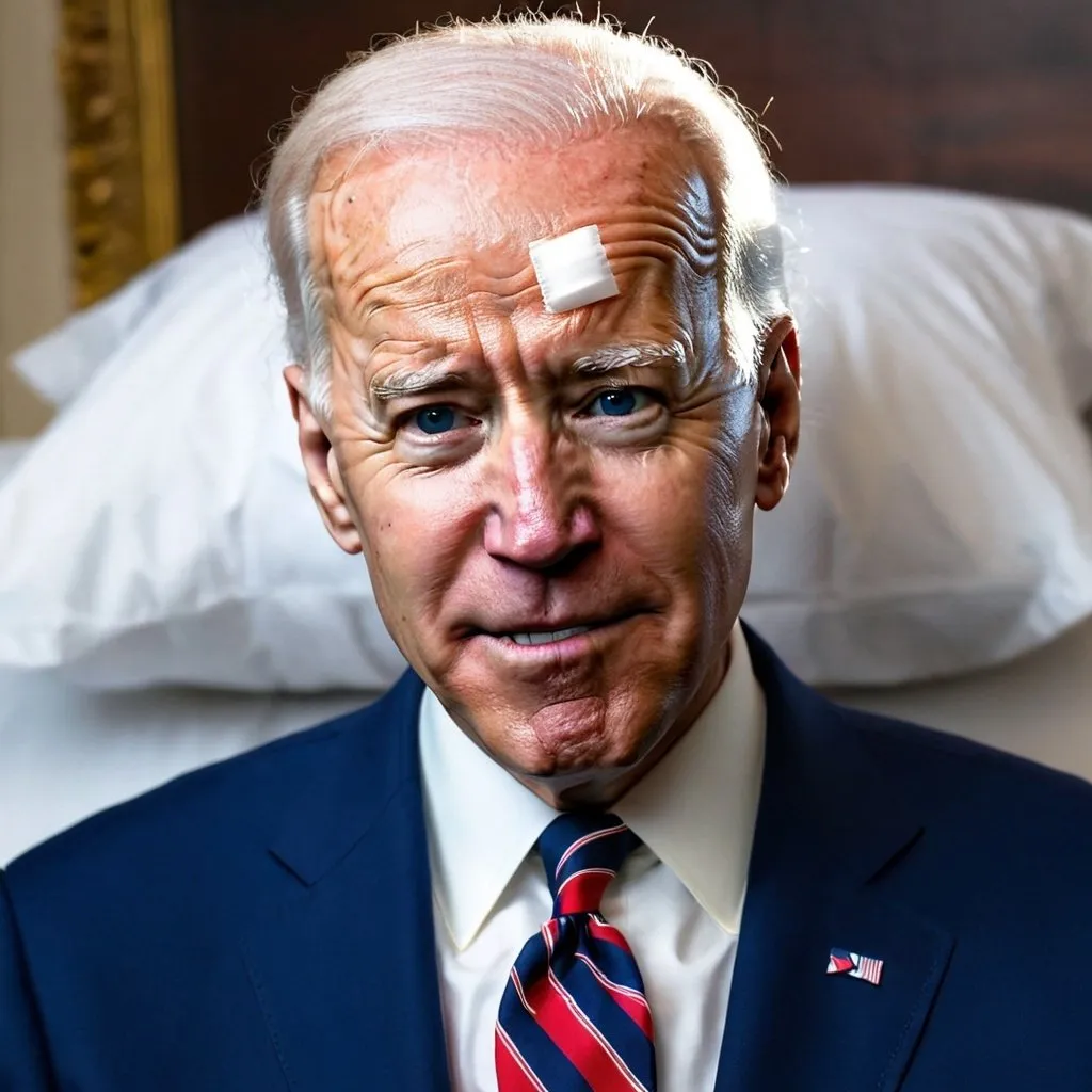 Prompt: Joe Biden on life support