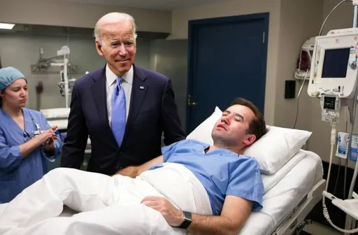 Prompt: Joe Biden in the ER