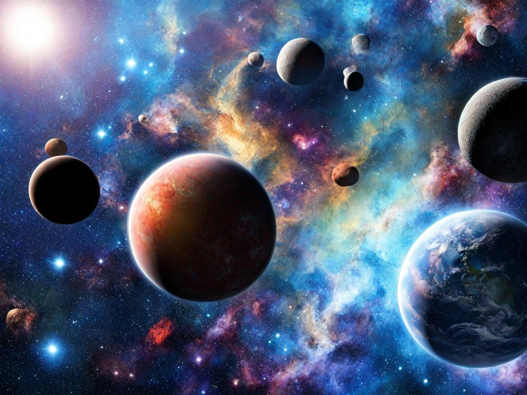 Prompt: cosmic space no planets