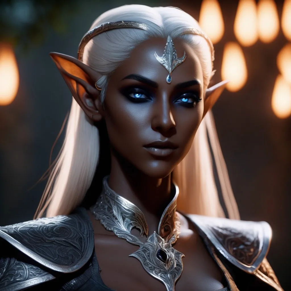 Prompt: extremely realistic, hyperdetailed, dark elf, emitting dark aura, highly detailed face, highly detailed eyes, full body, whole body visible, full character visible, soft lighting, high definition, ultra realistic, unreal engine 5, 8K, digital art