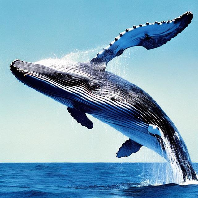 Prompt: A whale in the Air flying