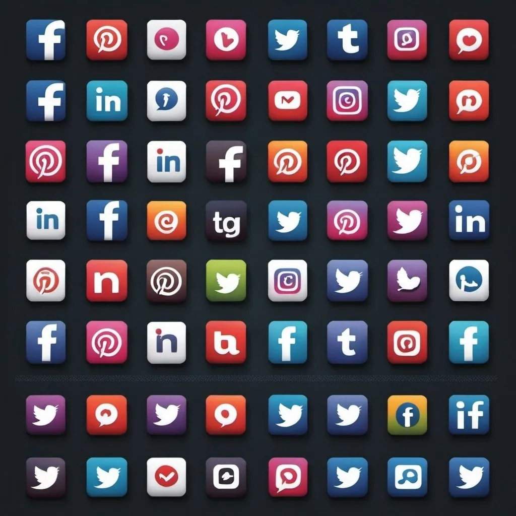 Prompt: Social media icons